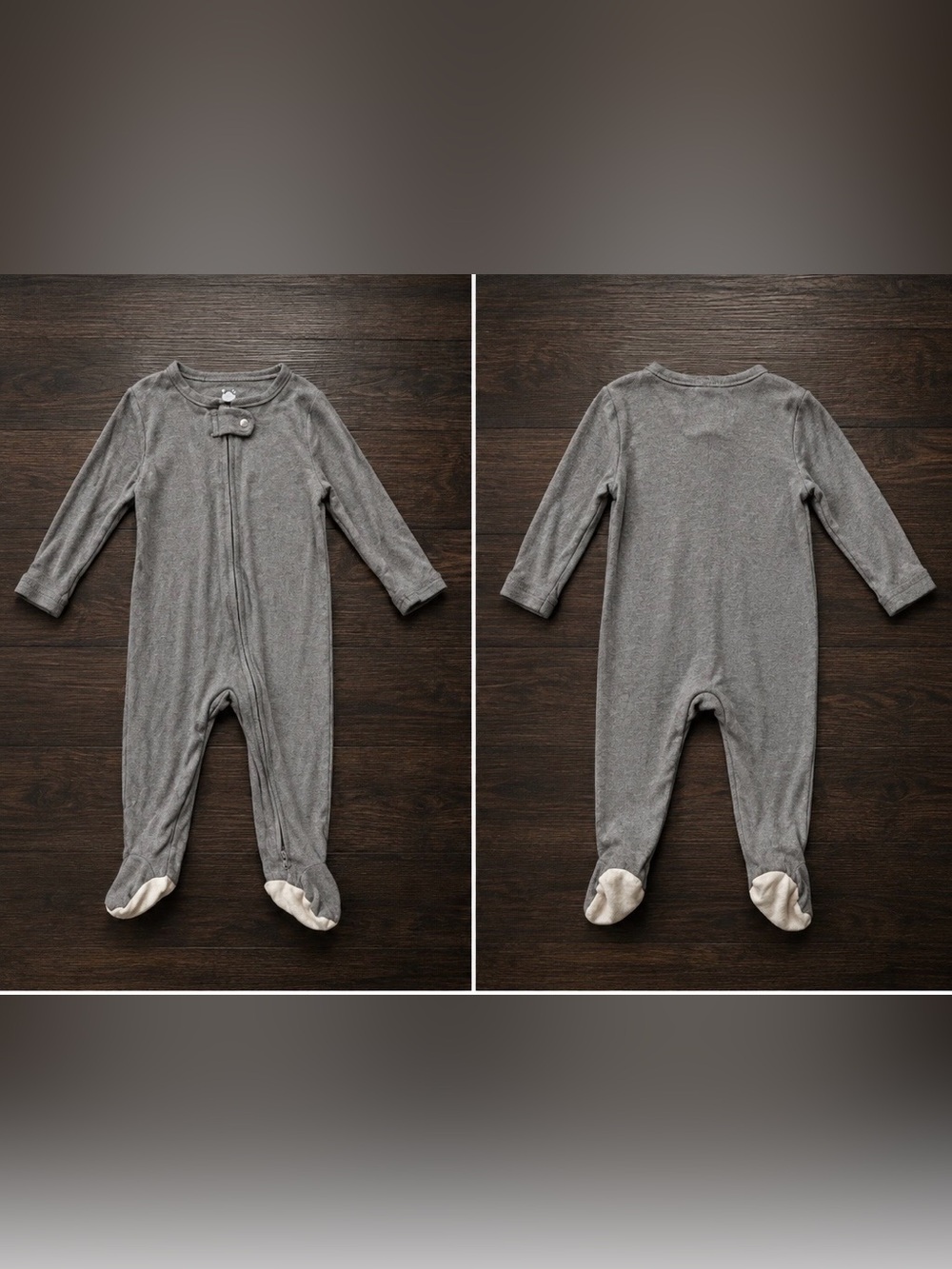 Cloud Island Baby Gray Footed Sleeper Pajamas Size 6M